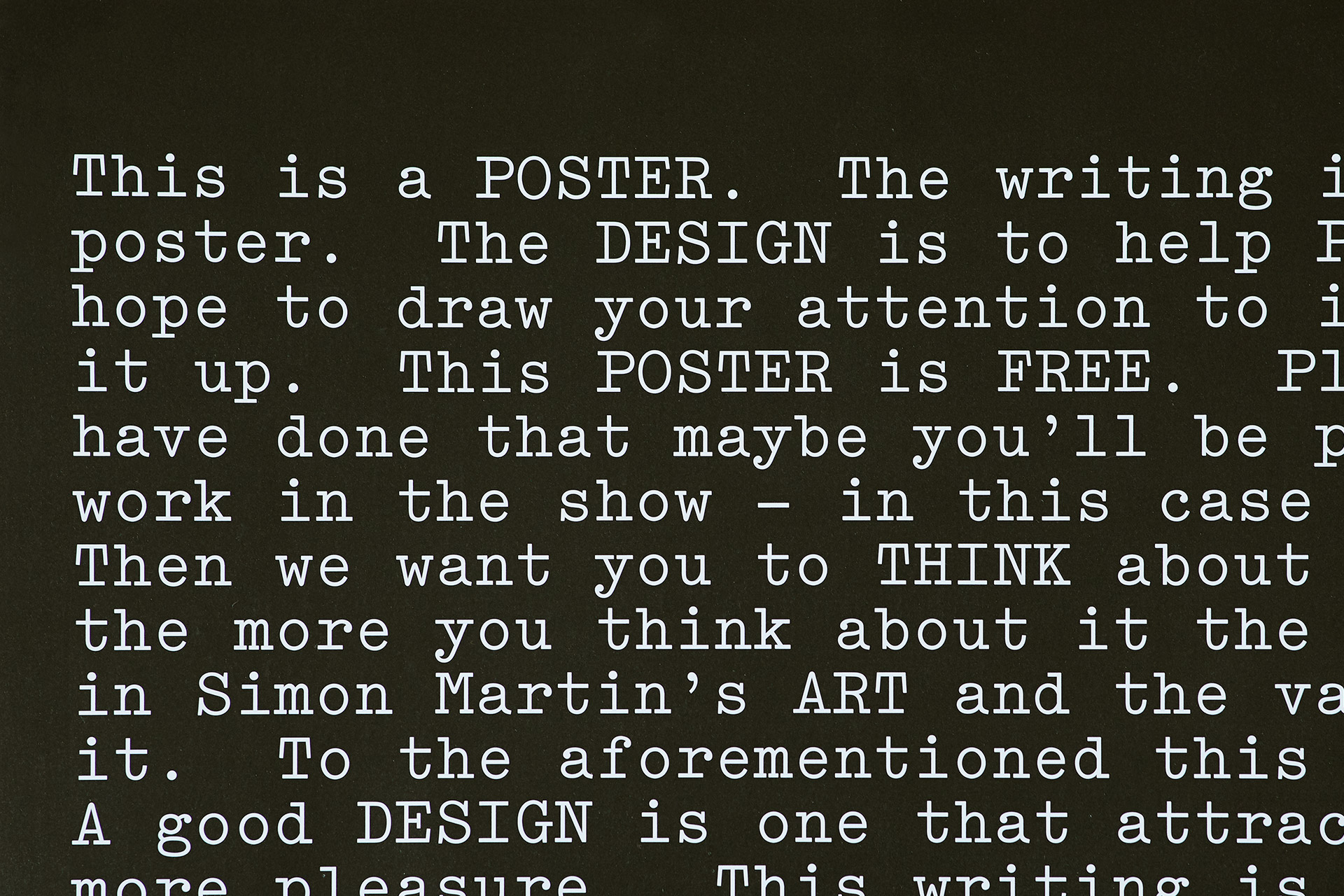 Typography detail