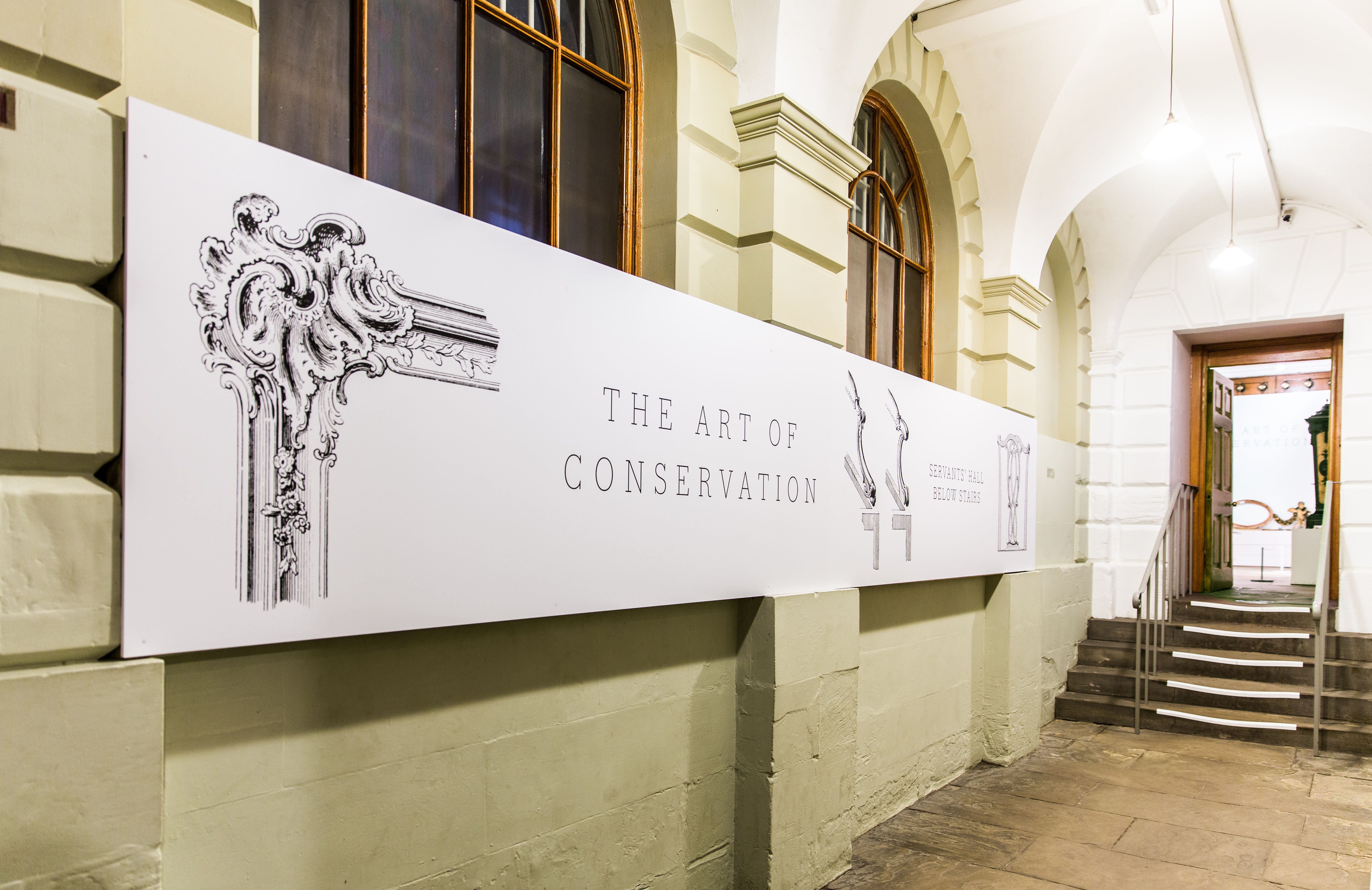 Title wall in the exhibition