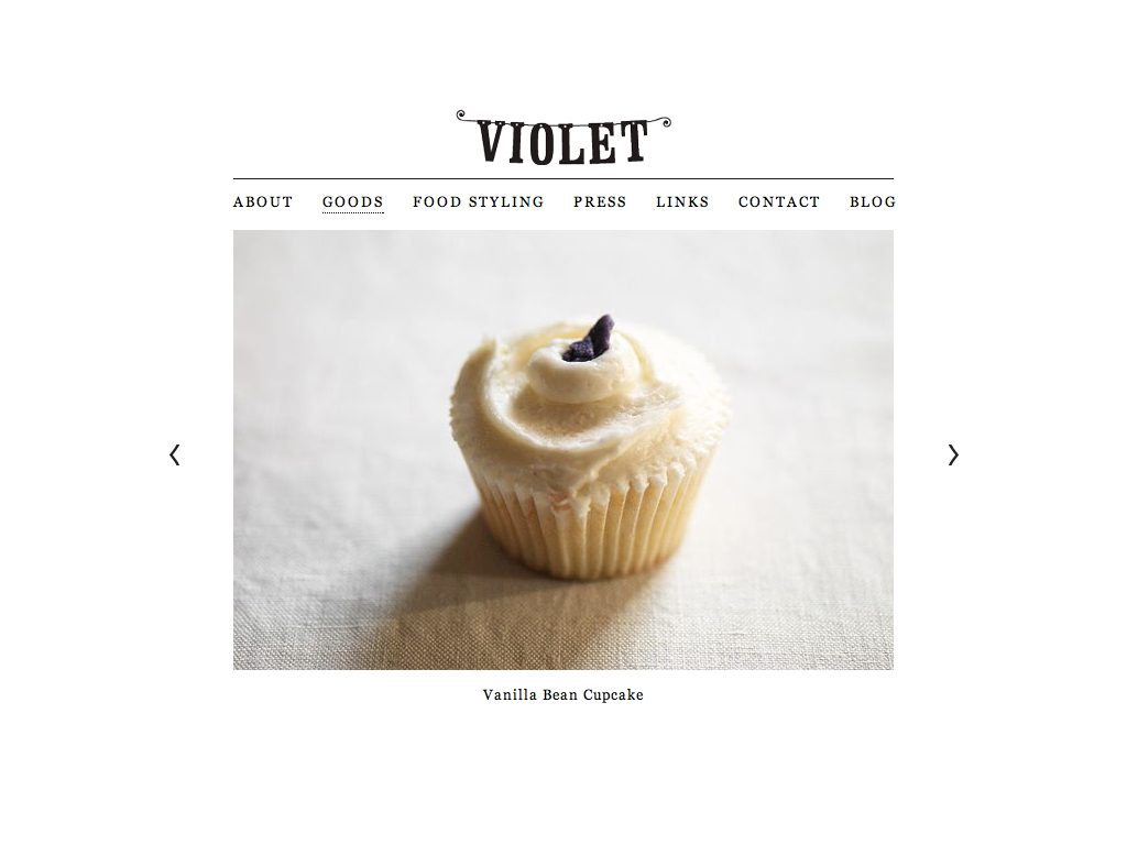Goods page